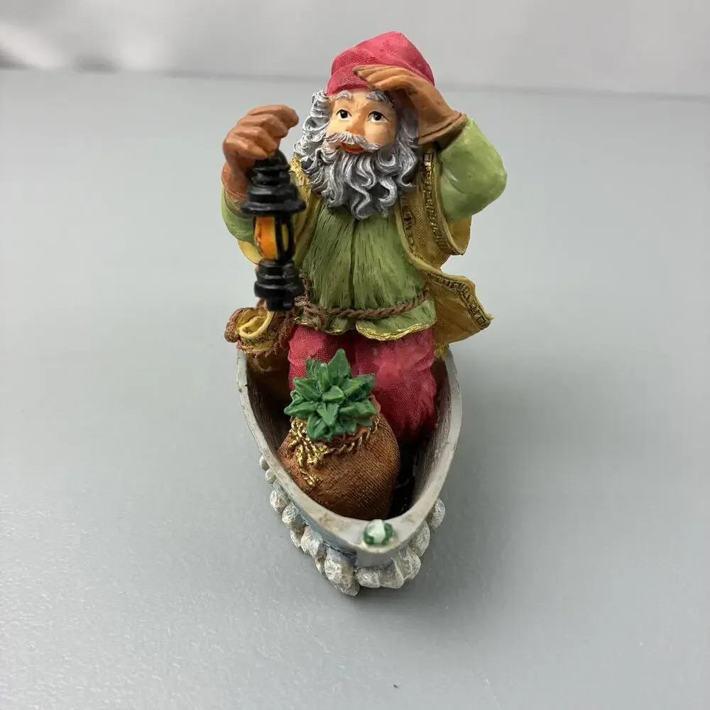 Collectible Christmas Figurine International Santa Greece - Vtg